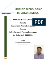 METODOS ELECTRICO UNIDAD2 KELVIN FERNANDO FUENTES DOMINGUEZ B18300124 TEMA 2.2 Y 2.2.1