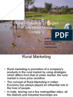 Rural Promotion Strategies of One Major Media Company: Submitted By, Manish Kumar DWIVEDI (23) Vijayan P