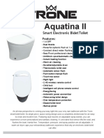 Aquatina II: Smart Electronic Bidet Toilet
