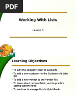 Working With Lists