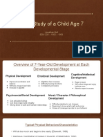 Case Study of A Child Age 7 - Edu220 - Jhull - Final