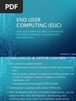 End-User Computing Applications (Eucs) Continue To Present Challenges For Organizations