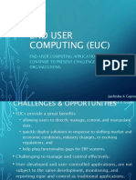 End-User Computing Applications (Eucs) Continue To Present Challenges For Organizations