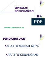 KONSEP DASAR MANAJEMEN KEUANGAN Pertemuan 1 FIX