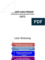 Konsep Dan Prinsip (VCT) : Voluntary Councelling and Testing