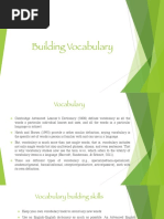 Building Vocabulary