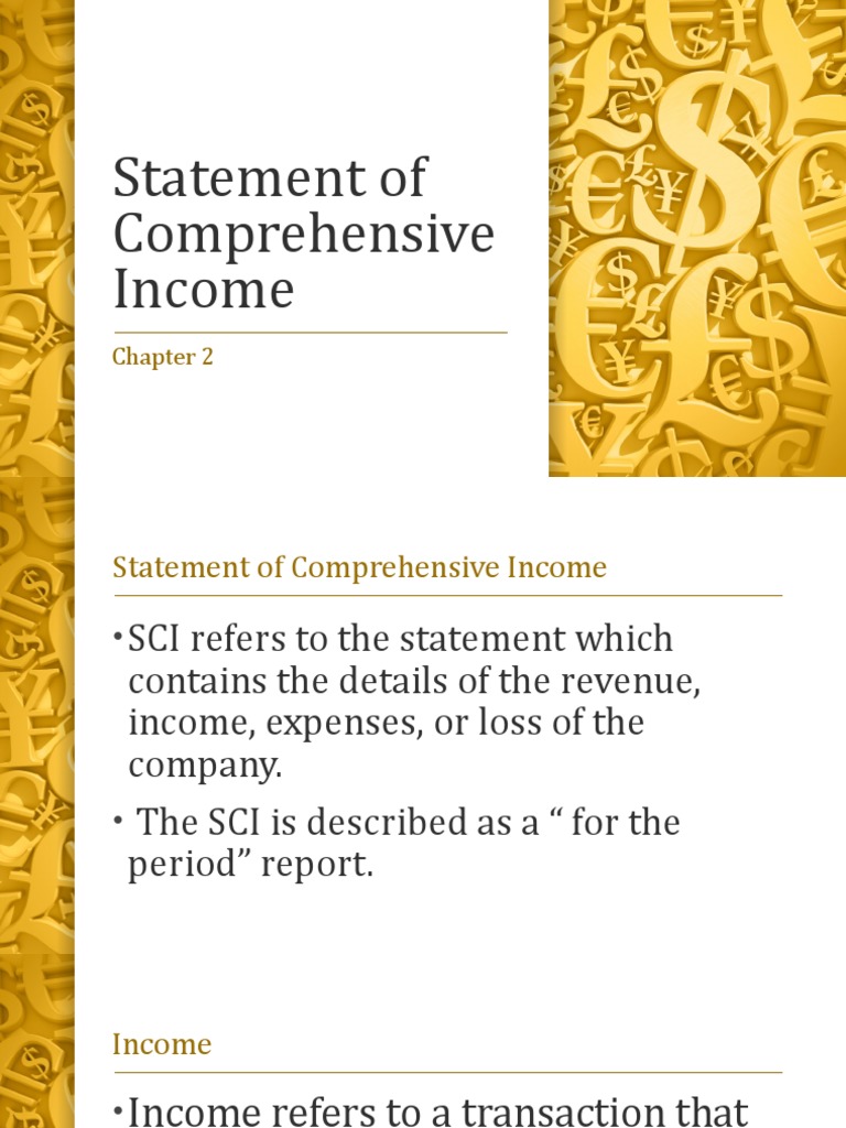 Understanding the Statement of Comprehensive Income | PDF | Expense ...
