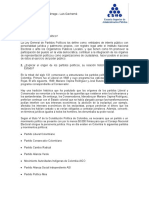 Partidos políticos en Colombia: origen, tipología y funciones