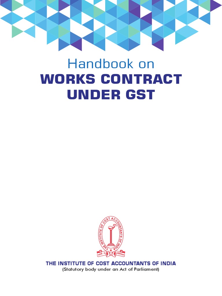 Handbook On Works Contract Under GST | PDF | Taxes | Payments