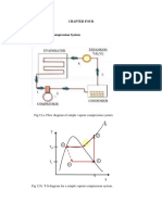 Chapter Four: Fig.12.a. Flow Diagram of Simple Vapour Compression System