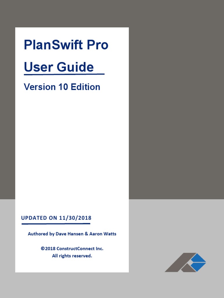 PlanSwiftUserGuideVersion1011 30 18 | PDF | Zip (File Format ...
