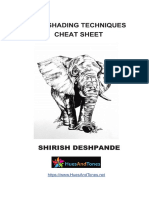 Pen Shading Techniques Cheat Sheet - Shirish Deshpande