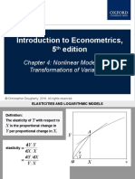 Introduction To Econometrics, 5 Edition: Chapter 4: Nonlinear Models and Transformations of Variables