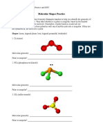 S-C-6-3 - Molecular Shapes Practice and KEY