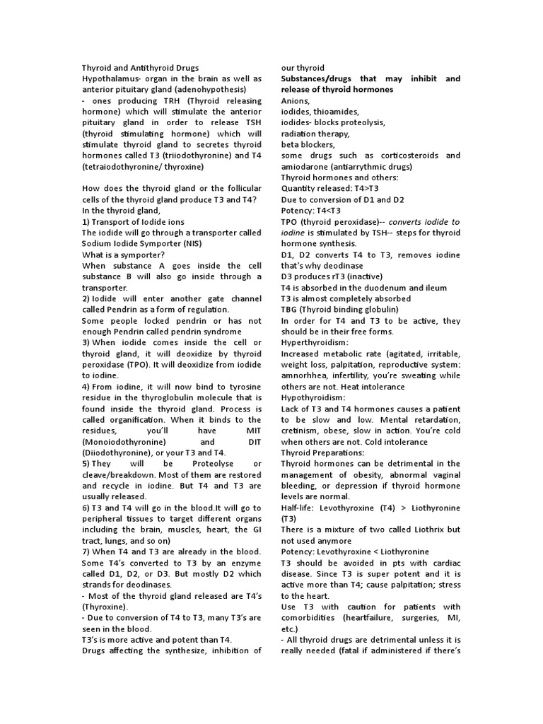 Thyroid and Antithyroid Drugs | PDF | Thyroid | Thyroid Stimulating Hormone