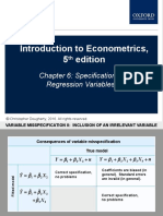 Introduction To Econometrics, 5 Edition: Chapter 6: Specification of Regression Variables