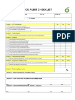 Audit Checklist ICC