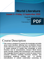 World Literature-Lesson 1 (11 September 2020)