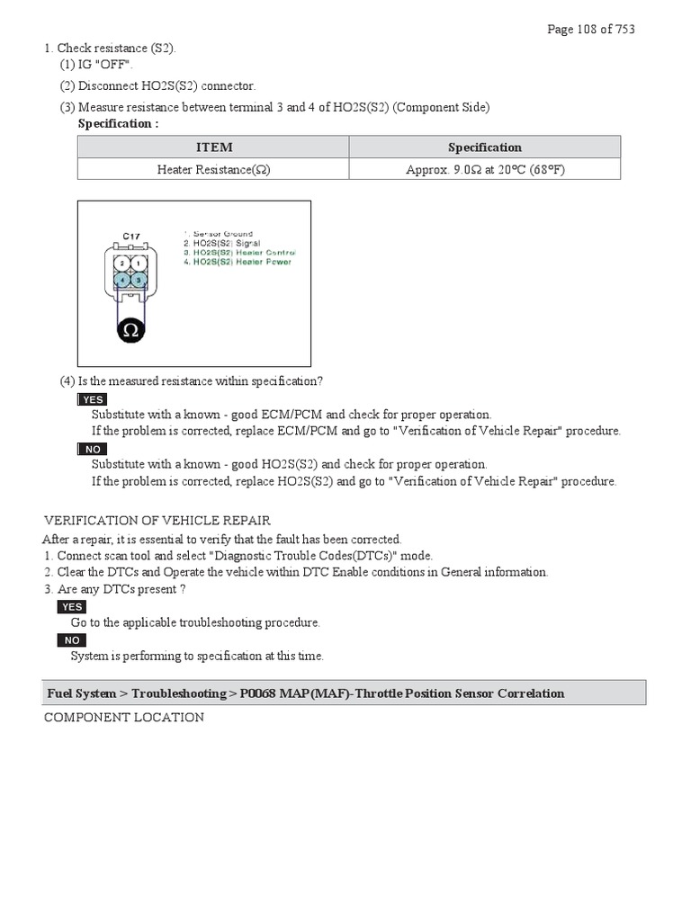 Accent P0068 MAP (MAF) Throttle Position Sensor Correlation PDF