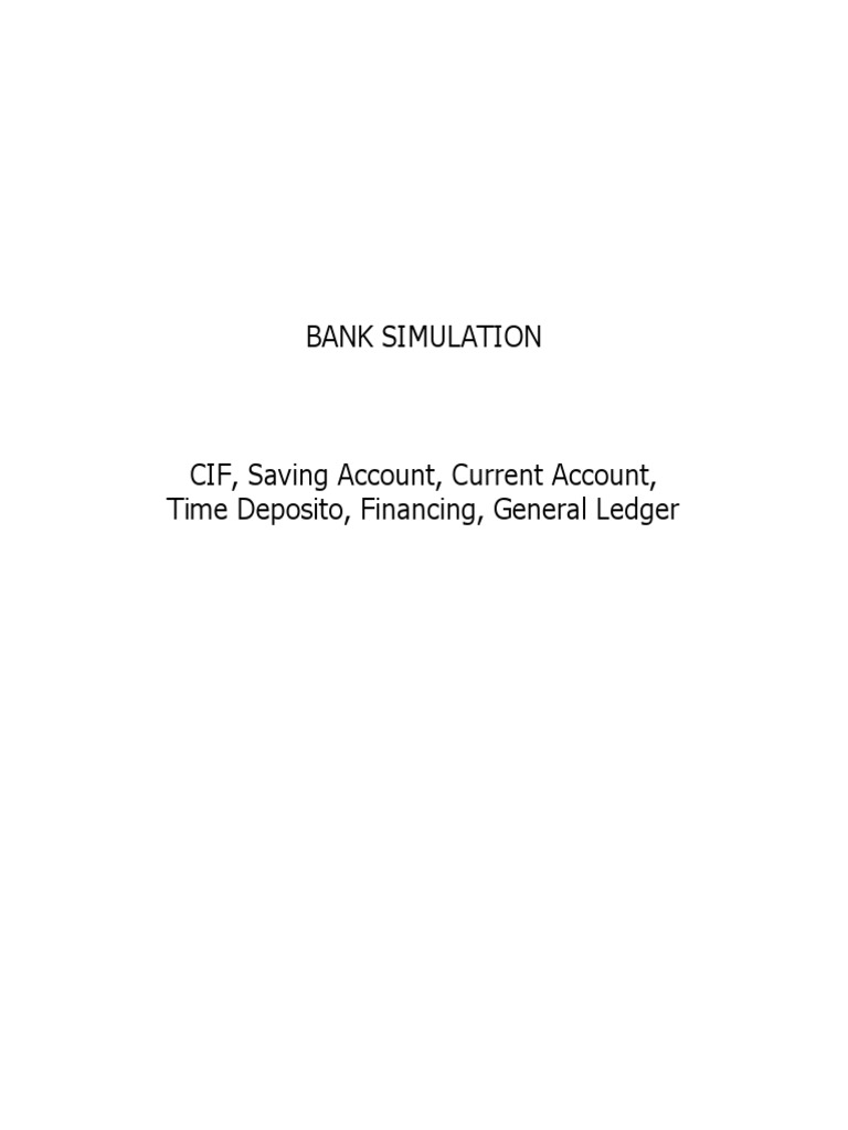Proses Pembukaan CIF di Bank | PDF | Pengelolaan Keuangan & Uang