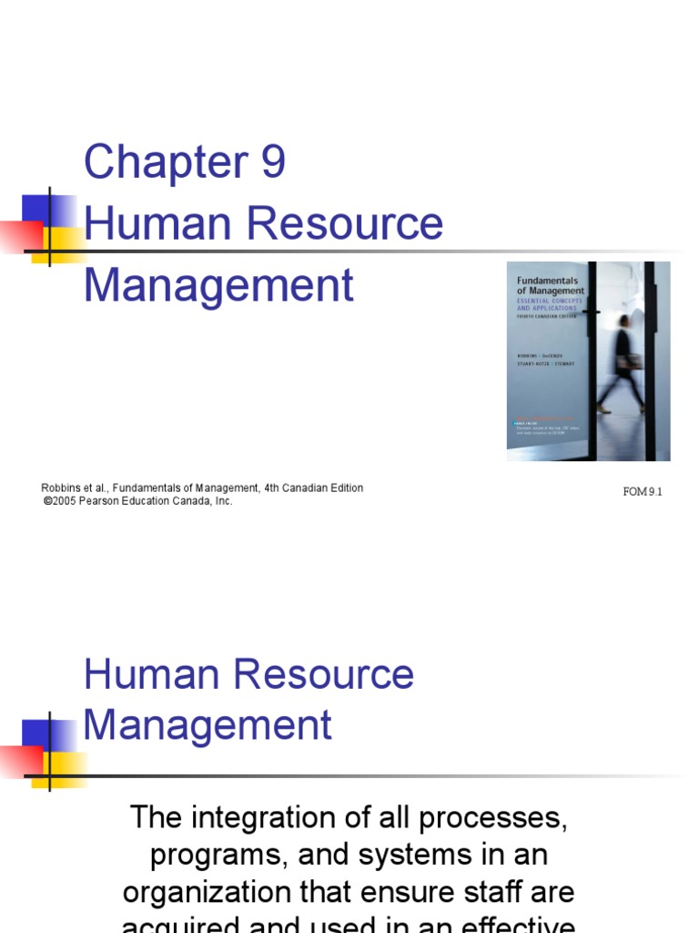 Staffing and Human Resource Management | PDF | Human Resource ...