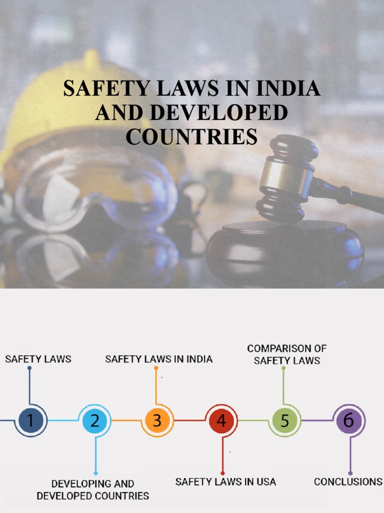 Safety Laws in India and Developed Countries PDF Occupational