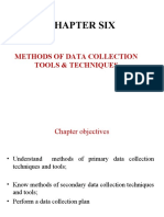 CH 6 (Methods of Data Collection-Tools & Techniques)