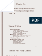 International Parity Relationships and Forecasting Exchange Rates