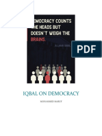 Iqbal On Democracy
