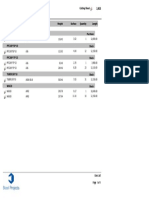 Bars List: Cutting Sheet