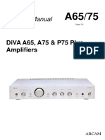 Service Manual: Diva A65, A75 & P75 Plus Amplifi Ers