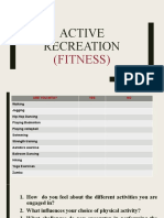 Active Recreation