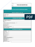 FICHA DE INSCRIPCION  DIPLOMADO MEDICINA LABORAL