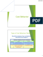 Cost Behavior: Types of Cost Behaviour Patterns