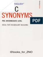 Basic Synonym Finder Pre-Int