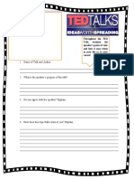 TED Talk Worksheet and Review