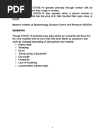 Transmission 1: COVID-19 Spreads Primarily Through Contact With An Transmission 2: COVID-19 Also Spreads When A Person Touches A