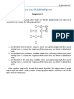 Intro o To Arti Ificial in Ntellige Ence: Ass Signment T 1