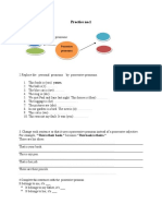 Practice No.1: Possesive Pronouns