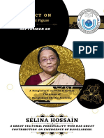 Project On Cultural Figure Selina Hossain (Reyadus Salihin-1912670643) PDF