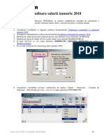 Procedura Actualizare Salarii Ianuarie 2018