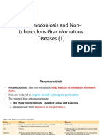 Pneumoconiosis and Non-Tuberculous Granulomatous Diseases