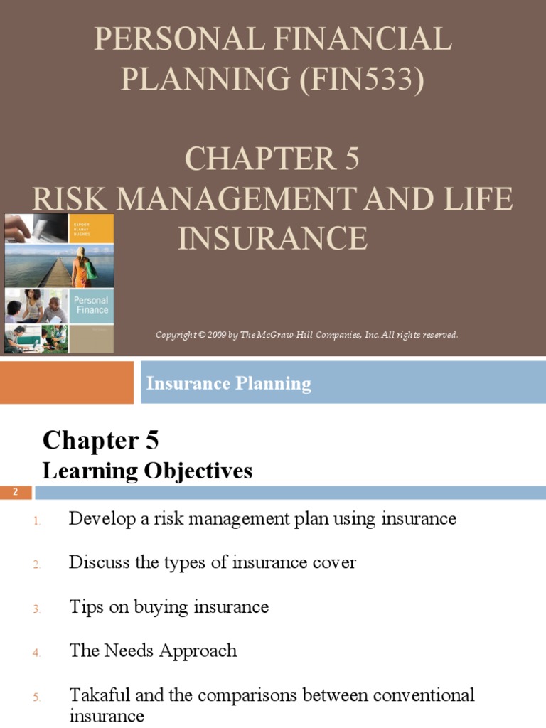 5-RISK MANAGEMENT AND LIFE INSURANCE (Insurance Planning) | PDF | Life