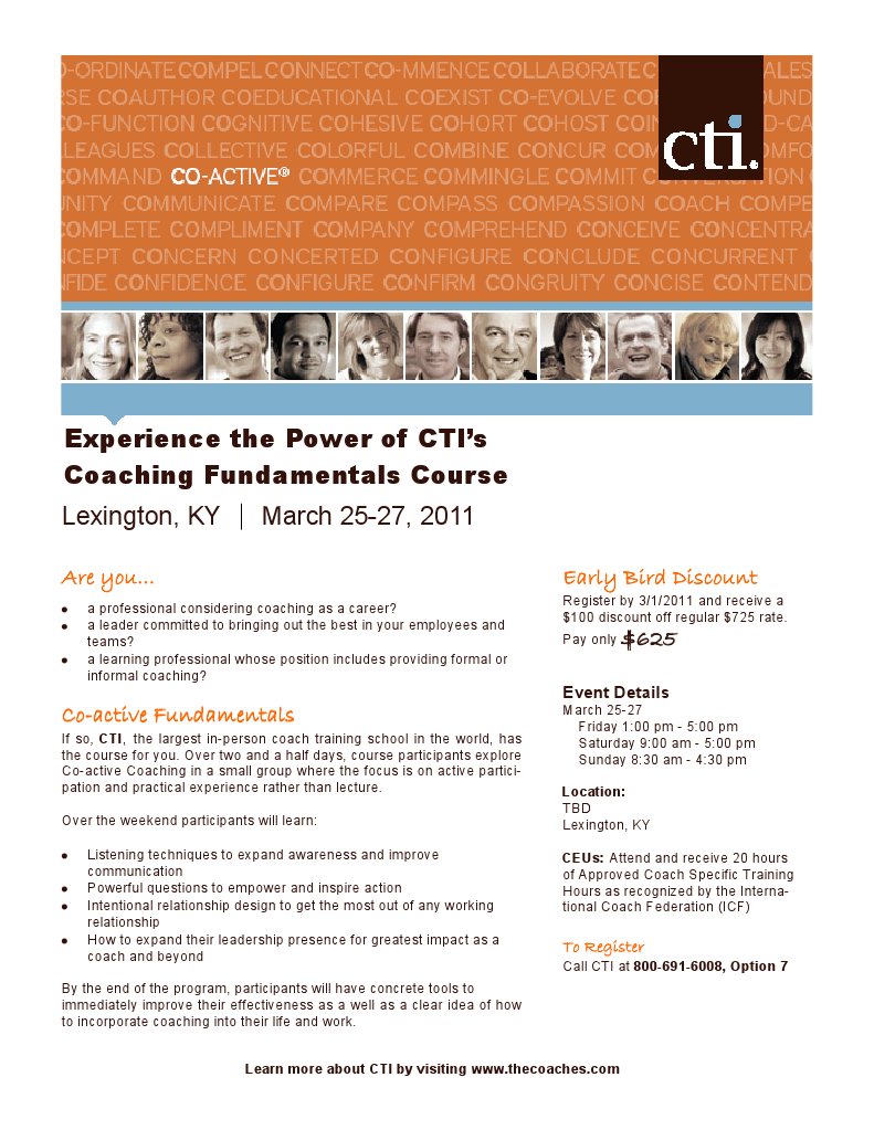 CTI Coaching Fundamentals Course | PDF | Behavioural Sciences | Learning
