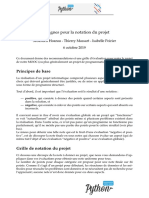 Consignes Notations Projet