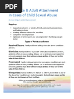 Resilience and Adult Attachment in Cases of Child Sexual Abuse