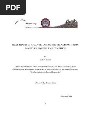 Gashaw Getenet Heat Transfer Diffusion