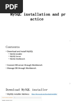 MySQL Installation and Practice