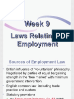 Week 9 Employment - Law