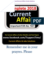 Complet Current Affairs 2018 by ToppersTime PDF